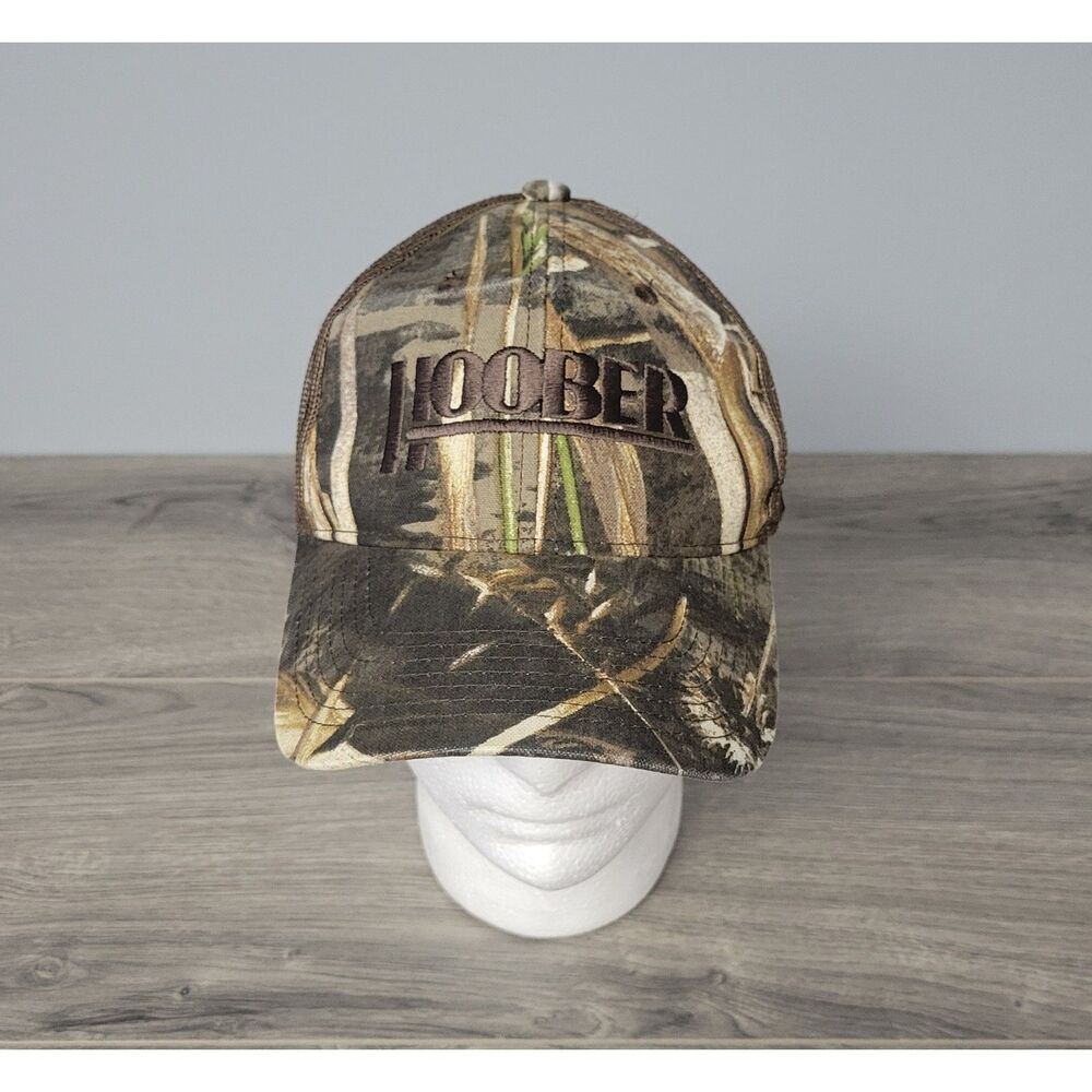 Bretmor Headwear Mens Hoober Camouflage Trucker Strapback Hat American Flag